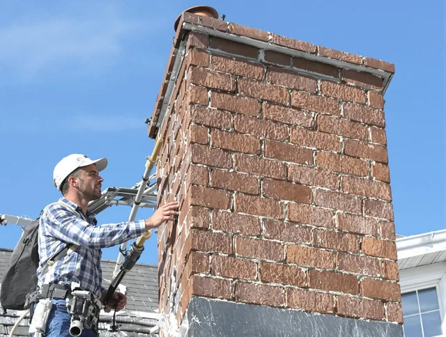 Brickwork for a chimney rebuild by Beaumont Chimney Sweep in Beaumont, CA