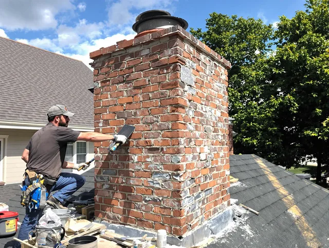 Completed chimney rebuild by Beaumont Chimney Sweep in Beaumont, CA