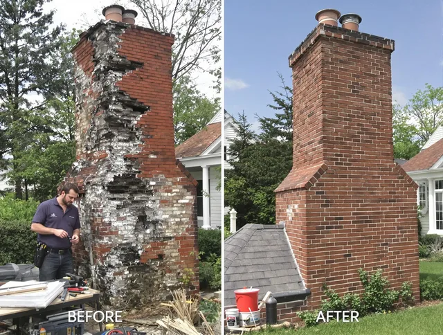 Beaumont Chimney Sweep performing a full chimney restoration in Beaumont, CA