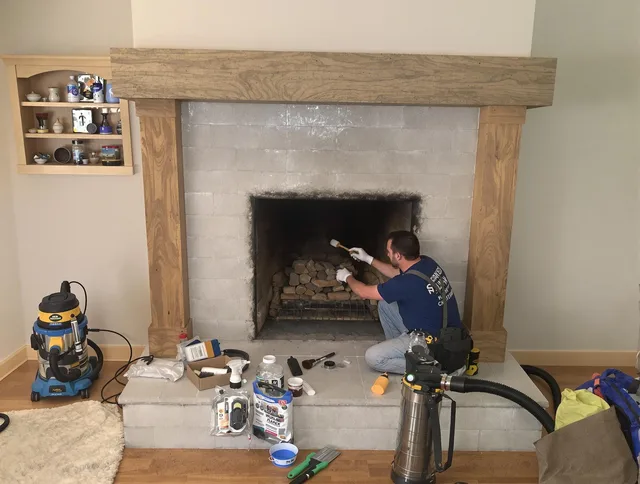 Detailed creosote removal process by Beaumont Chimney Sweep in Beaumont, CA