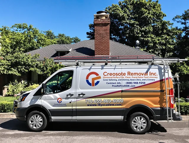 Beaumont Chimney Sweep technician removing creosote safely in Beaumont, CA
