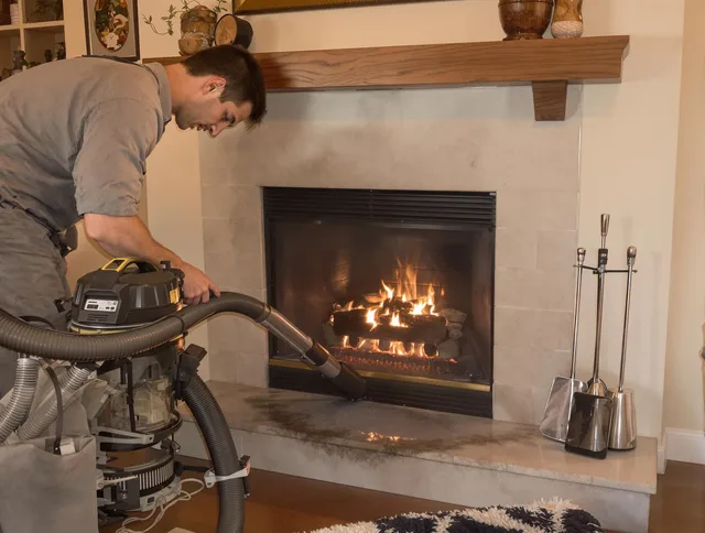 Routine fireplace upkeep by Beaumont Chimney Sweep in Beaumont, CA