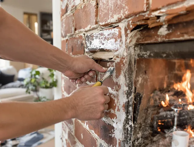 Routine fireplace repair by Beaumont Chimney Sweep in Beaumont, CA