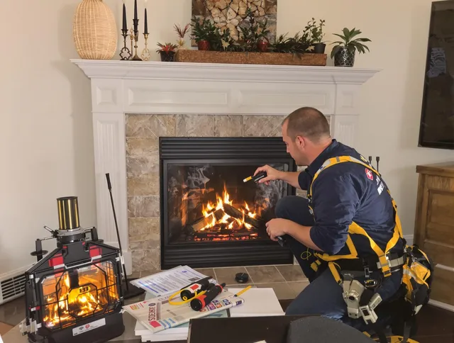 Safety-focused fireplace inspection by Beaumont Chimney Sweep in Beaumont, CA