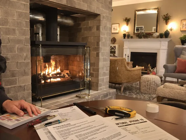 Beaumont Chimney Sweep verifying fireplace safety measures in Beaumont, CA